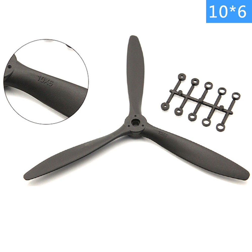 1PC 9060 1060 Fixed-Wing Model Aircraft Three-Blade Propeller For RC Airplane