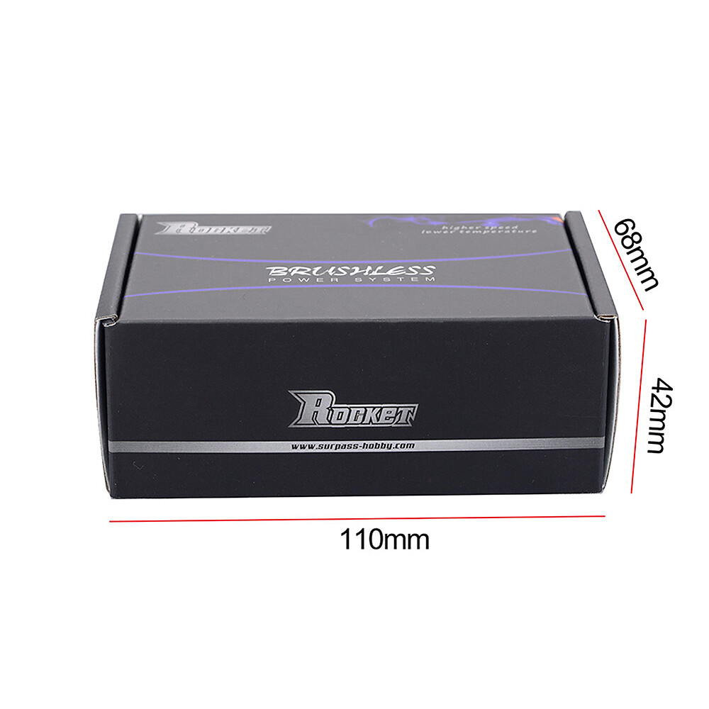 Rocket 3650 Brushless Motor 2300/3100KV/4300KV/ 5200KV 7700KV for 1/10 RC Car