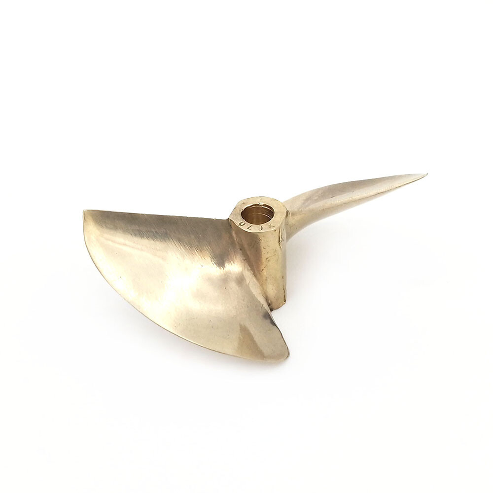 RC Boat Propeller P1.6 67mm 6.35mm 1/4″ 2-blades Copper Prop for RC Speed Boat