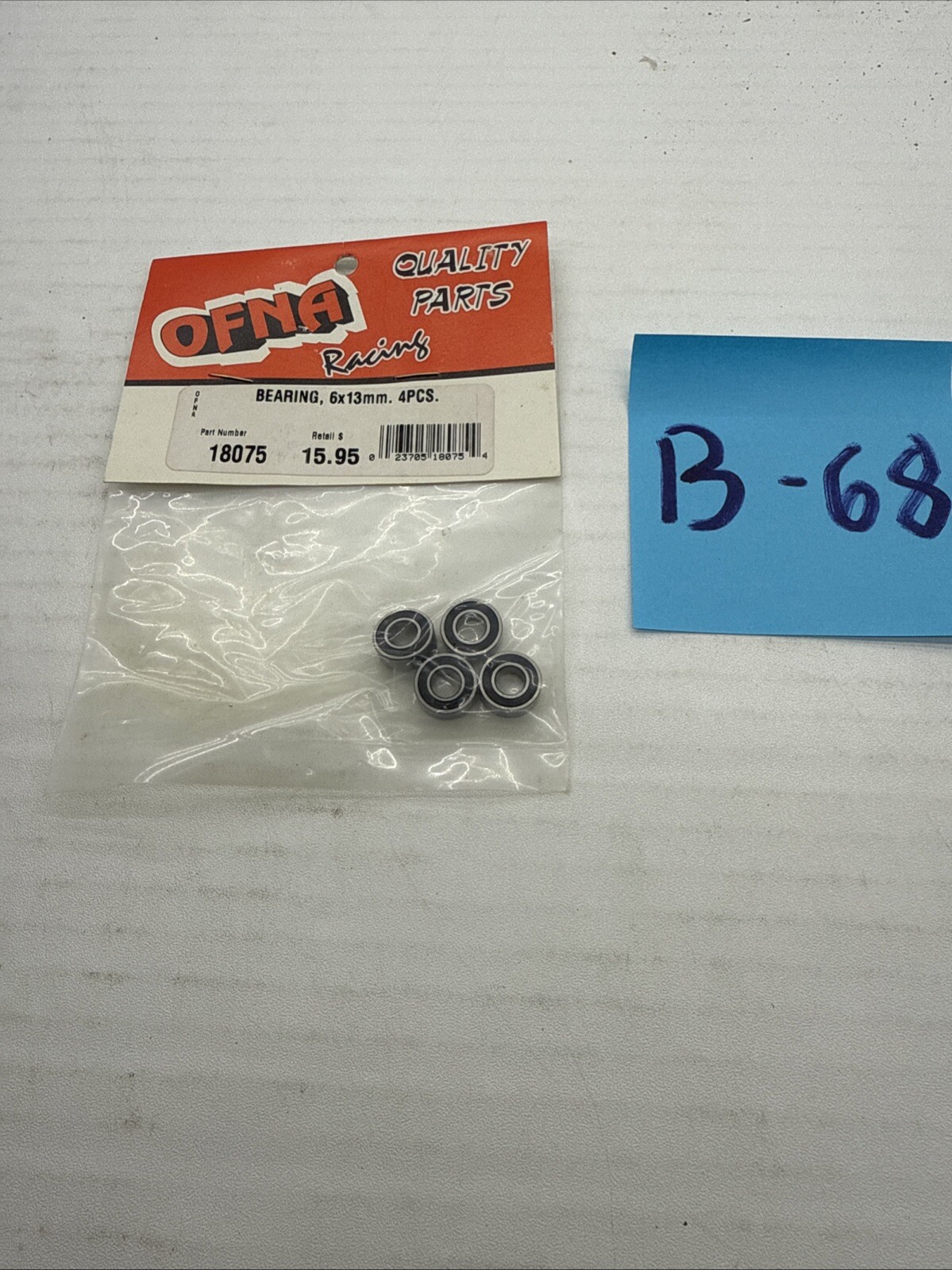 Ofna 18075 Ball Bearing, 6x12mm 4 pcs. SC10 HoBao Hyper MT