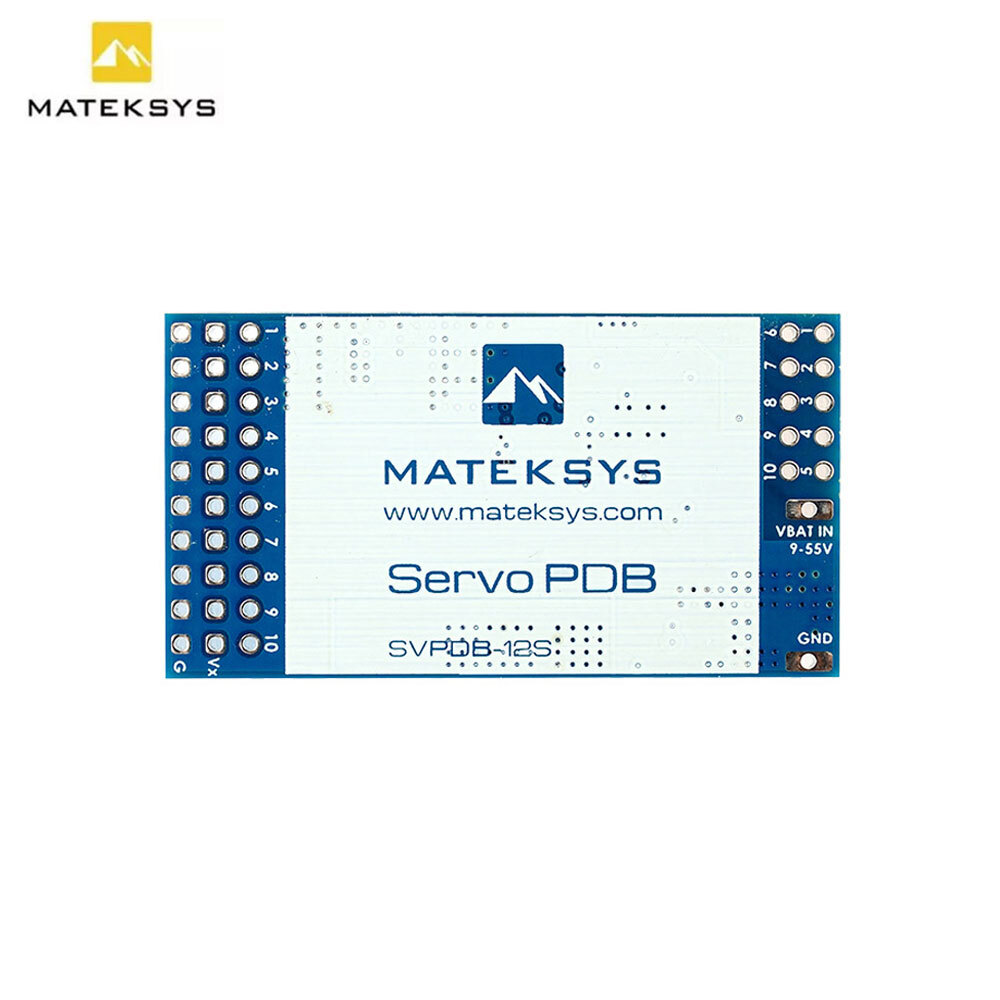 MATEK SVPDB-12S SERVO PDB + 12A BEC 9-55V TO 5/6/8V Power Distribution Board New