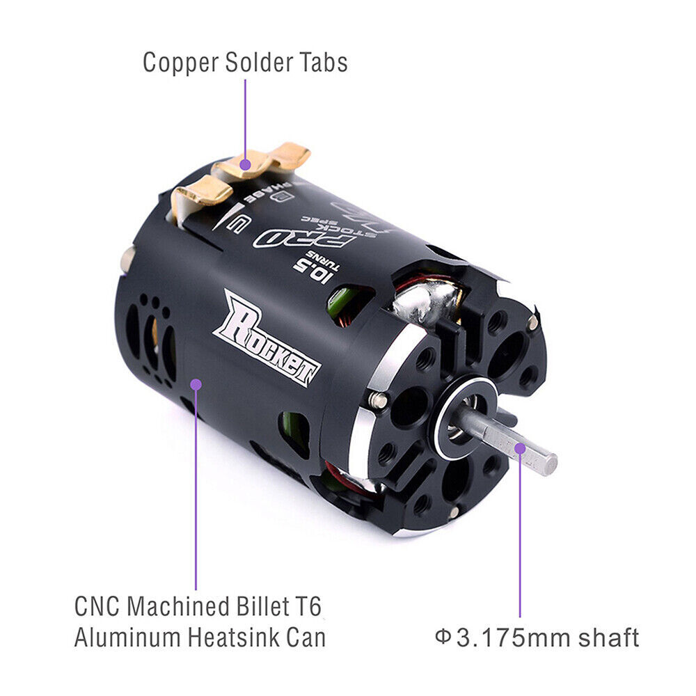 Surpass Hobby Rocket 540 Brushless Motor For Modified Competition 1/10 1/12 Car