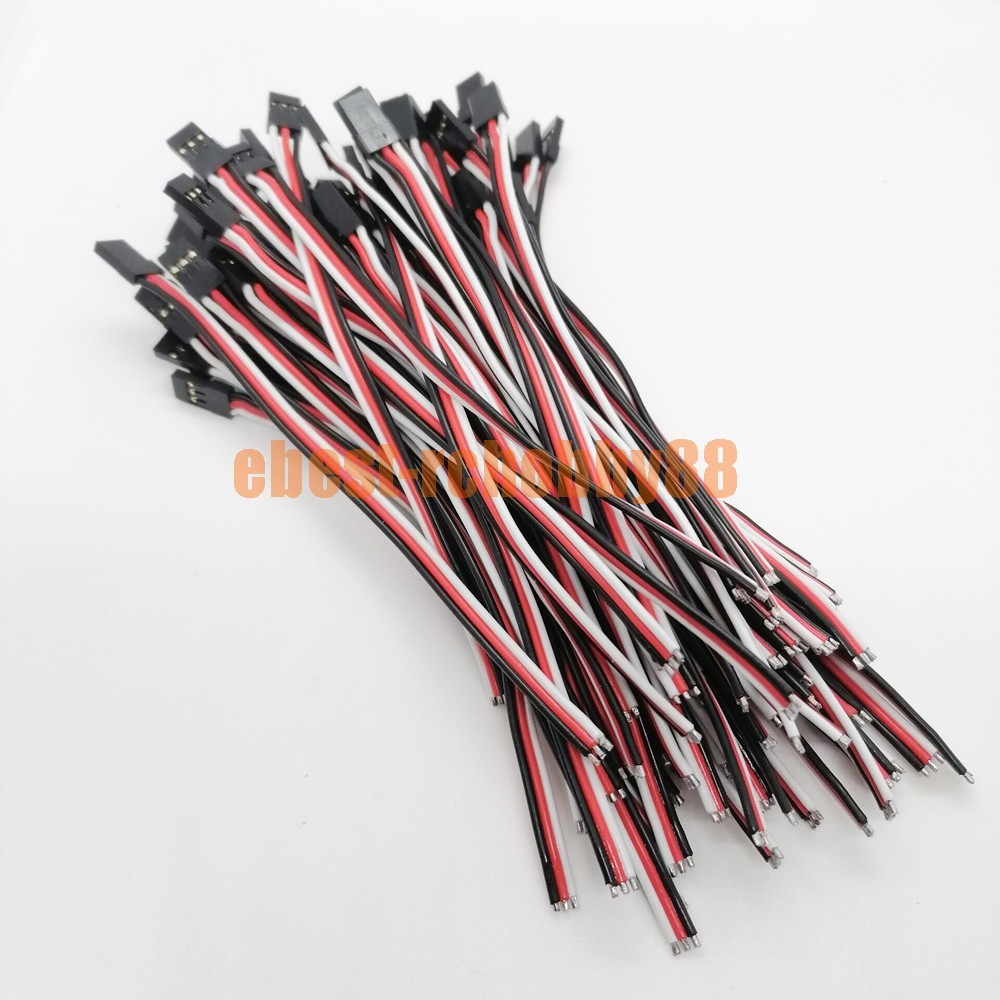 50 pcs DIY-JR Male Servo Plug 150MM 20AWG 100Cord Tail Pigtail Connector Cables