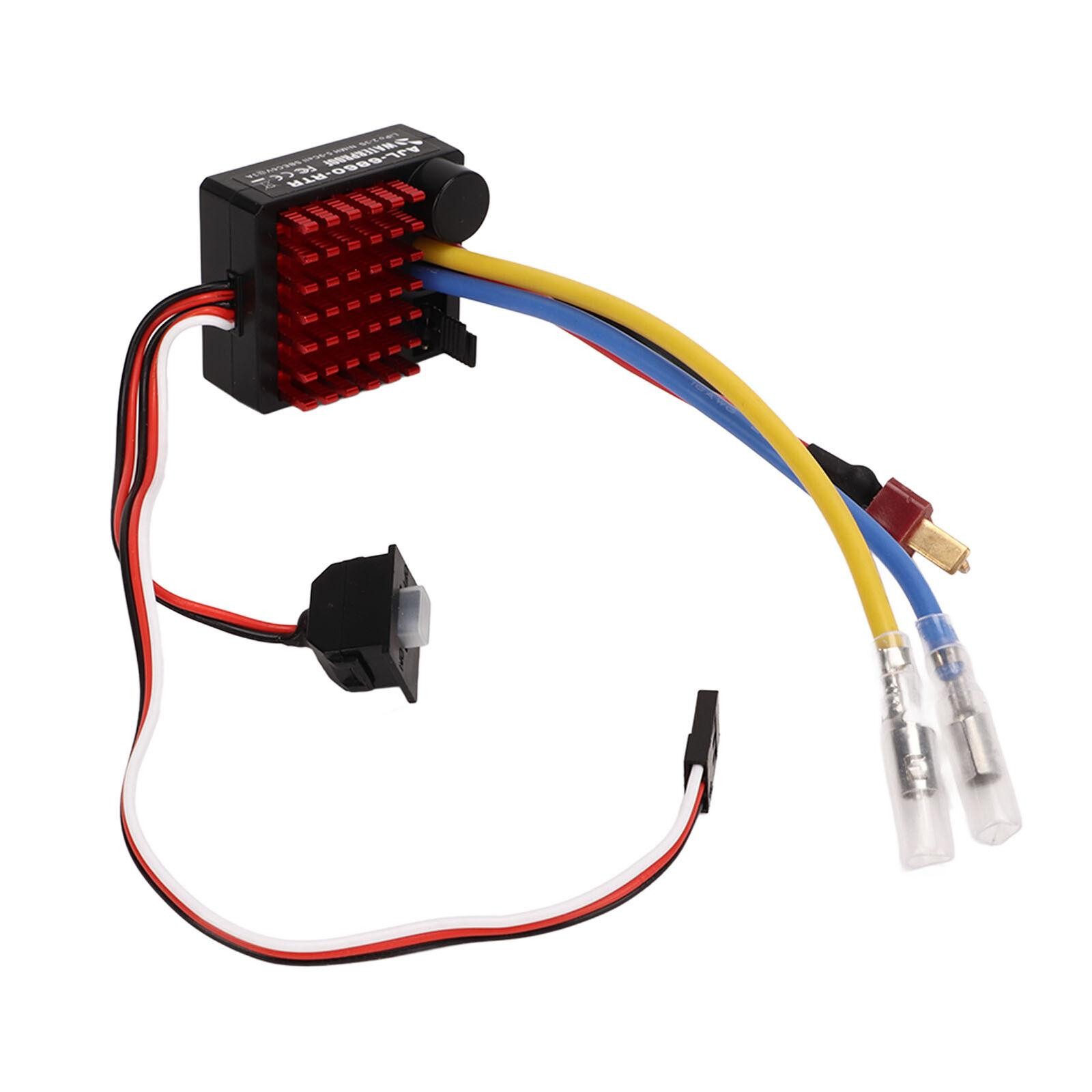 RC Car Brushed ESC 60A Waterproof Electronic Speed Controller For 1/10 RC Boat g