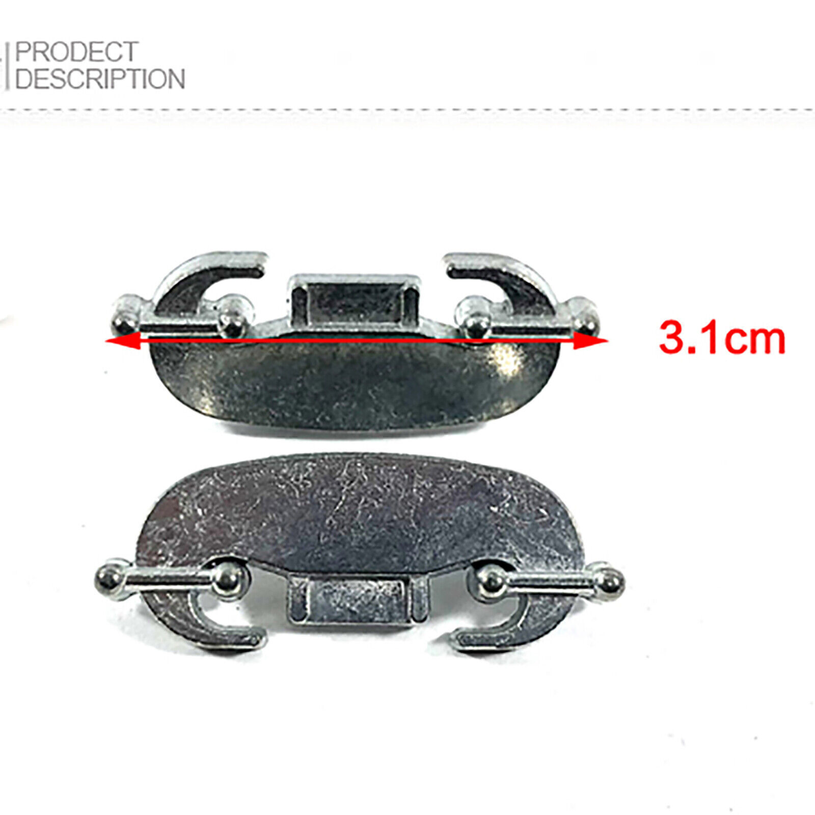 For MATO 1/16 Germany King Tiger RC Tank Full Metal Rear Plate Tail Hook New