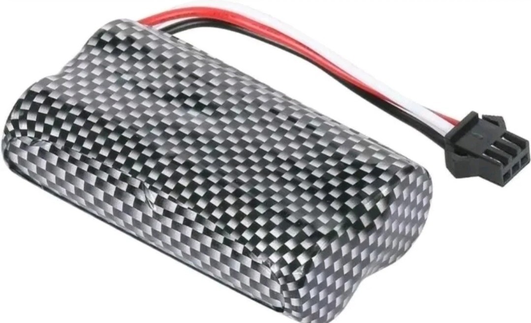 7.4V 1500mAh Li-ion Battery 18650 with SM-3P Plug for Monster Truck Pickup Toys