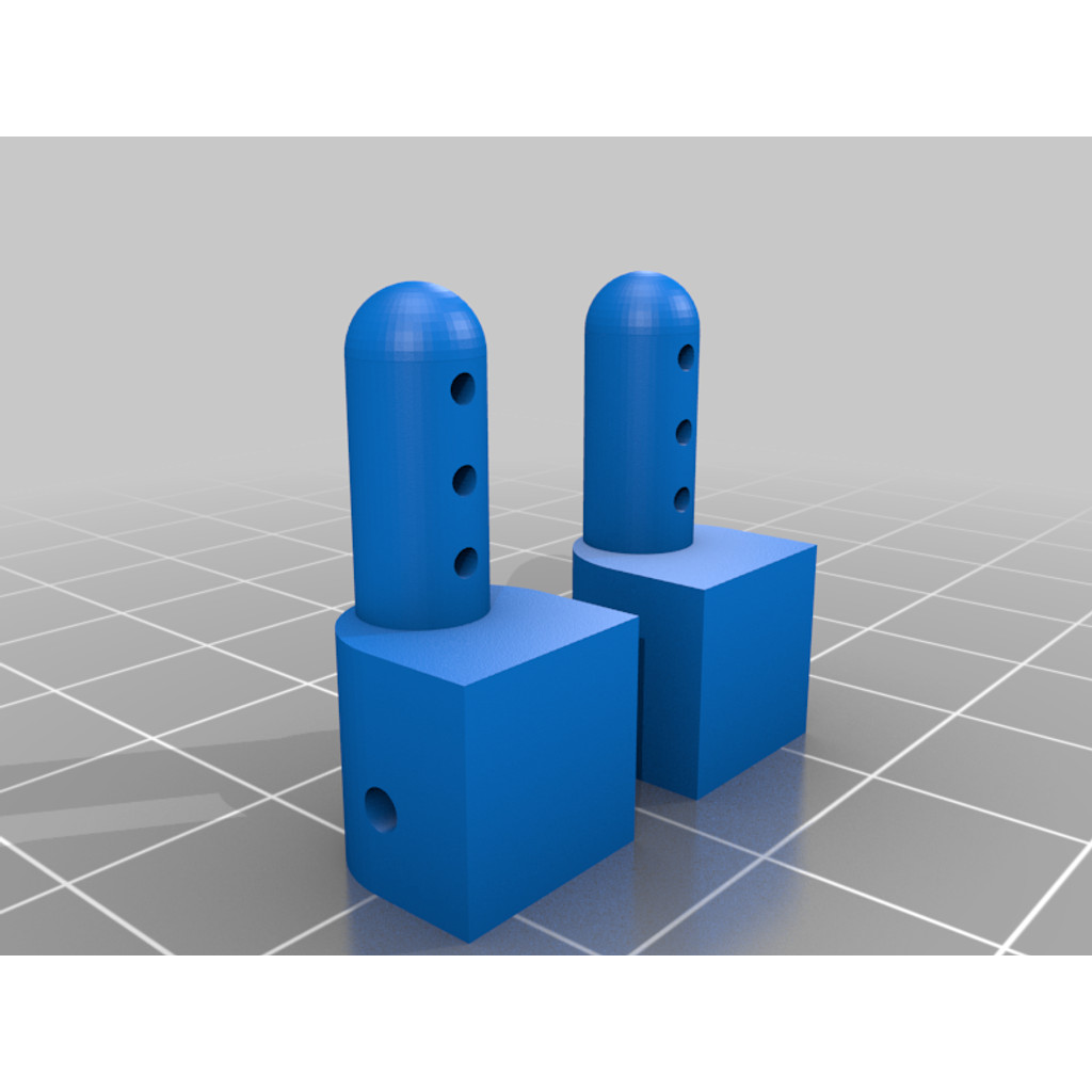 Body mounts for Tamiya DT-02 RC car chassis