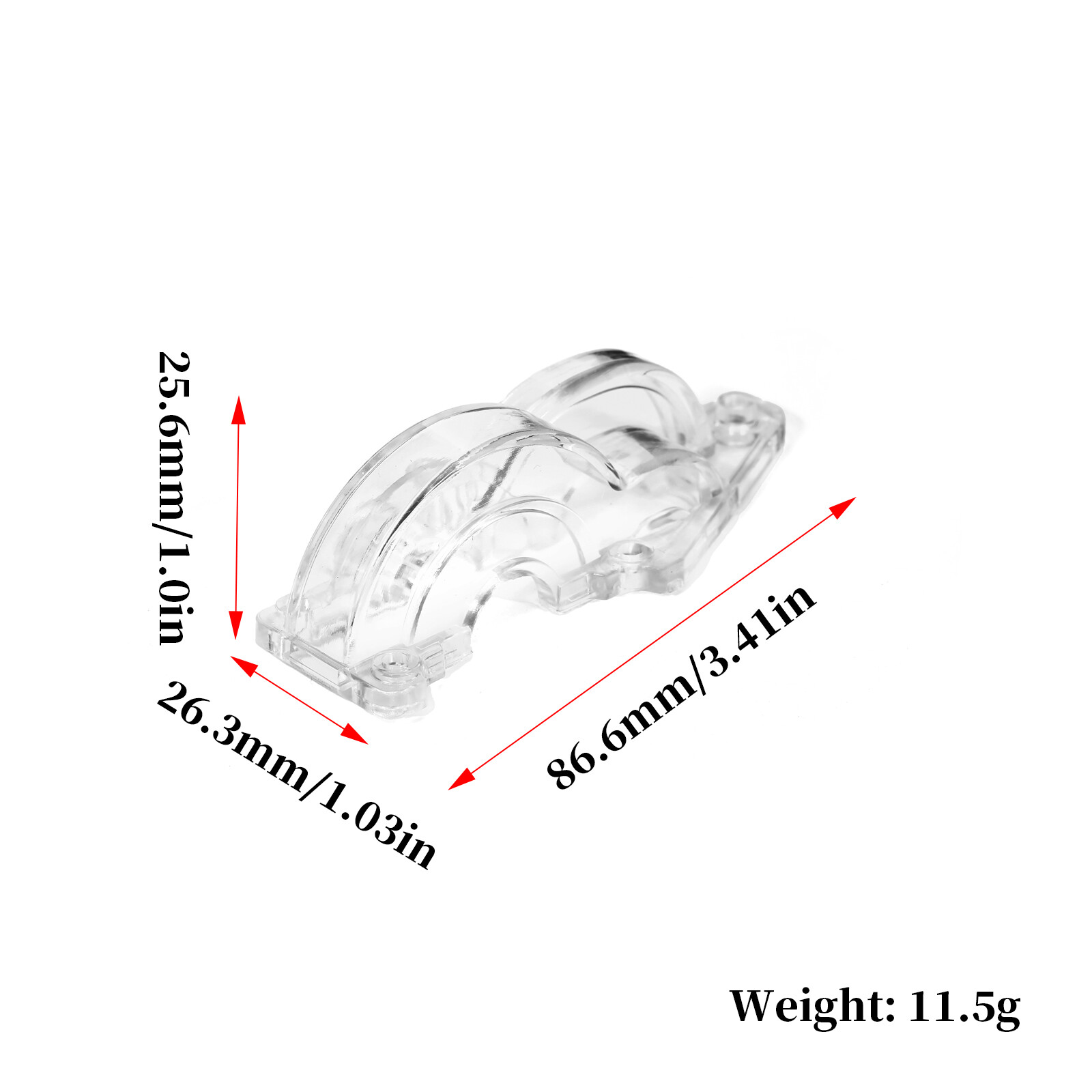 1/10 RC Car Transparent PC Large Gear Cover For TAMIYA TT02 USA
