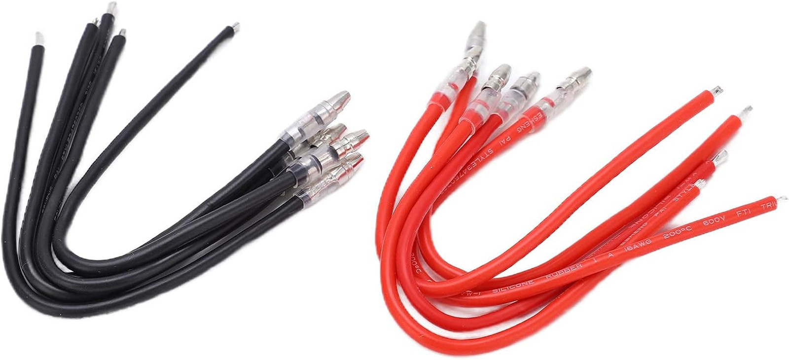 10Pcs RC Motor Cable,Rc Brushed Motor 4Mm Banana Plugs Connector Extension