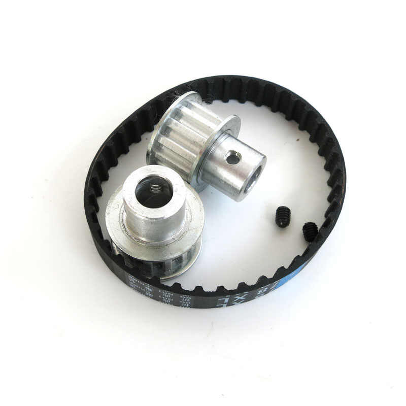 Metal Timing Pulley Kit with Toothed Belt for 5/6/8mm Shaft DIY Transmission