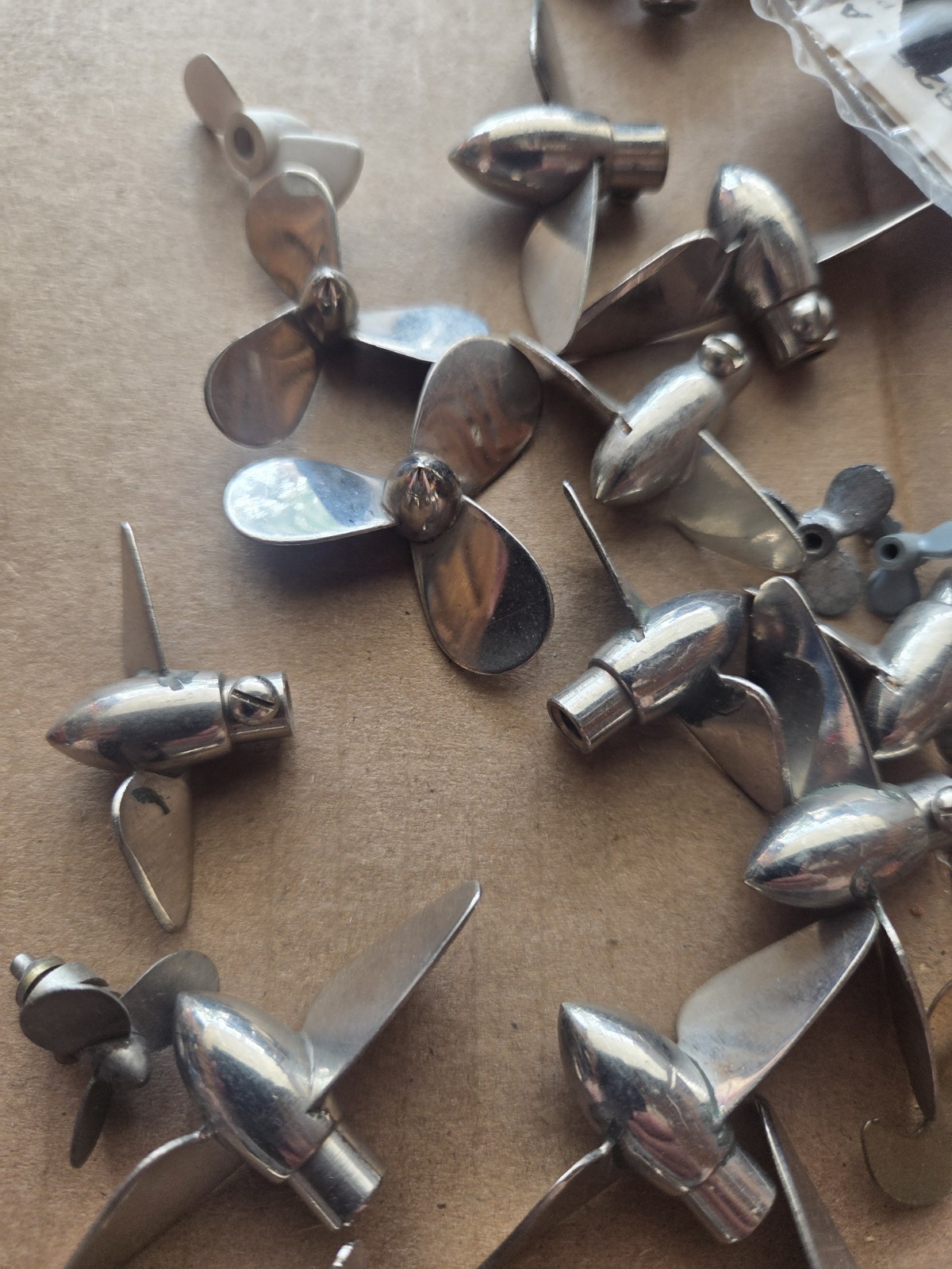 LOT OF 50+ RC BOAT/MODEL PROPELLERS & MORE PLASTIC/METAL