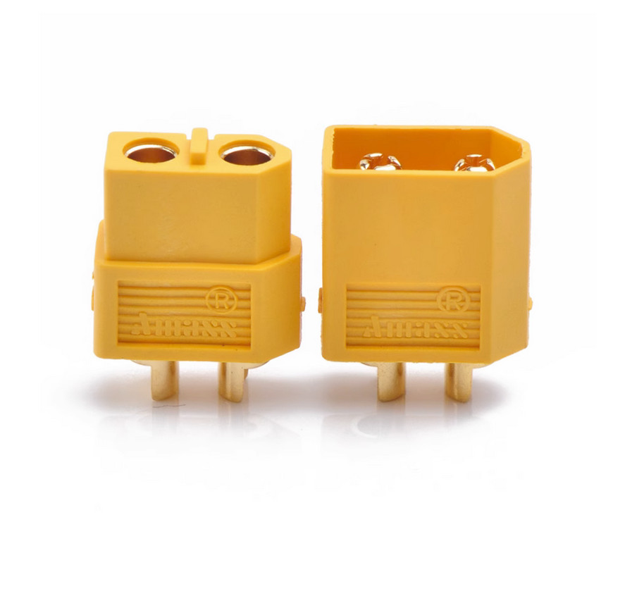 1-20 Pairs Amass XT60 Connectors Plugs Gold Plated UL XT60U XT60H Plug 60A