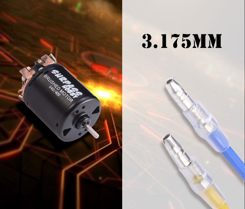 RC 540/550 Brushed Motor 60A ESC Power Combo for 1/10 SCX10 TRX4 TRX6 HPI Cars