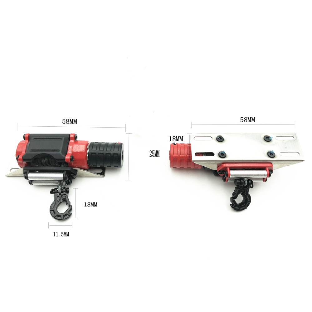 1:10 RC Car Warn Winch Fit for SCX10 D90 D110 TF2 TRX4 TRX-4 KM2 RC Car