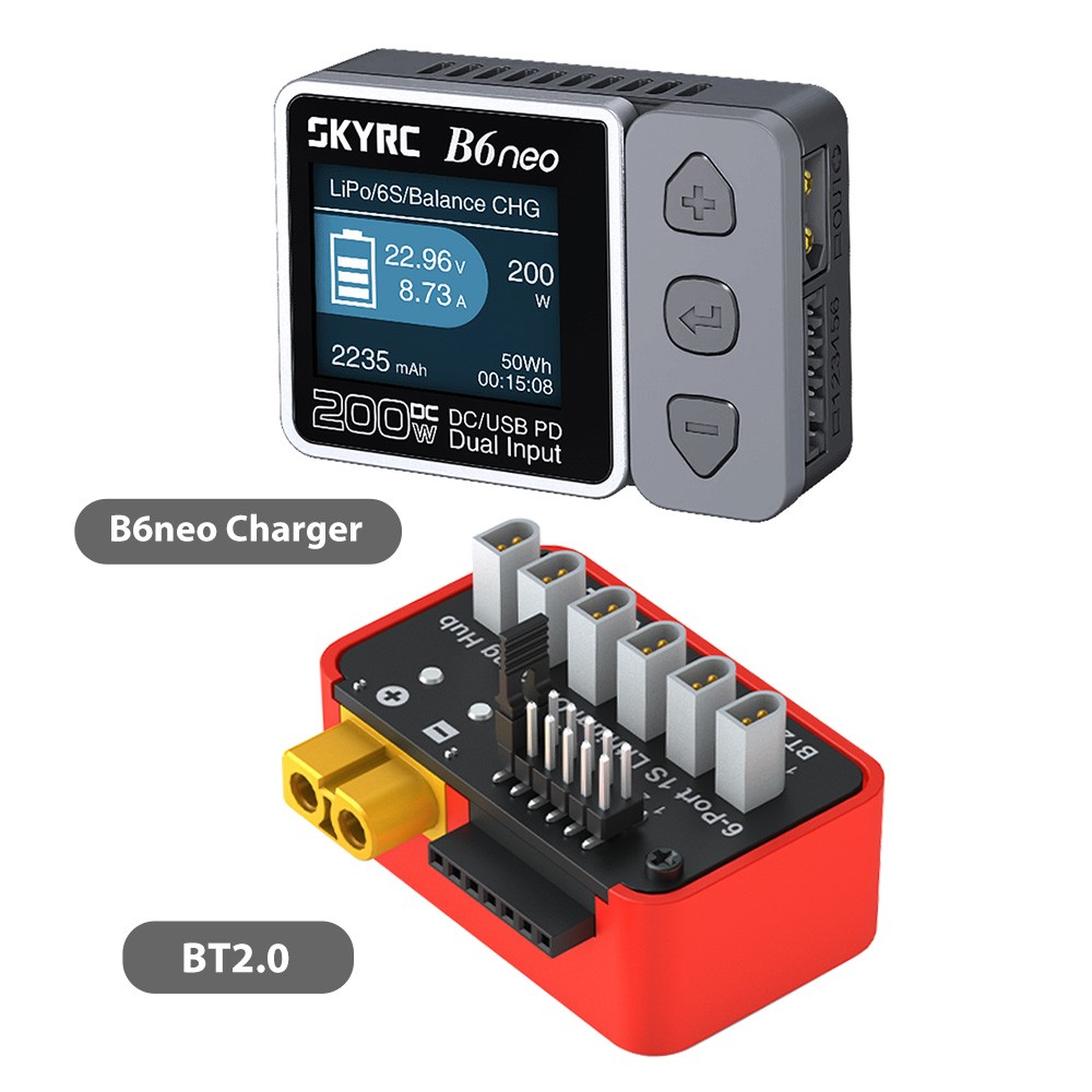 SKYRC Lipo Battery Charging Hub OSH 6-Port For B6neo B6ACneo B6neo+ B6neo 2