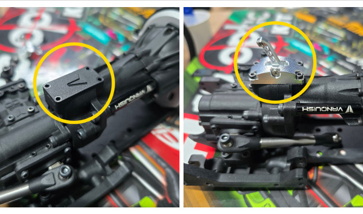 H-TECH RC CNC Aluminum Shifter For Vanquish VFD, VFD Twin ( Various colors )