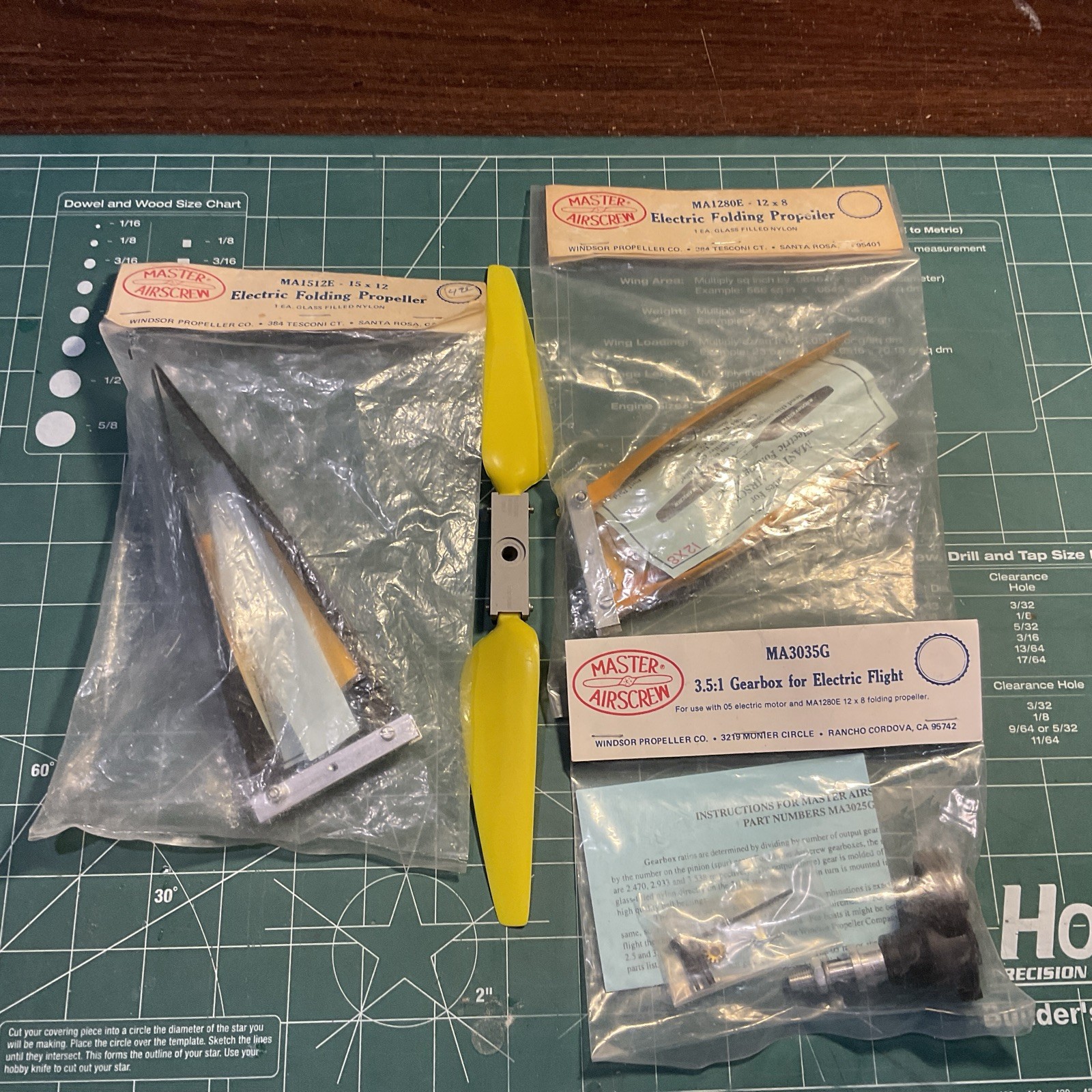 Master Airscrew Electric Folding Props And 3.5:1 Gearbox