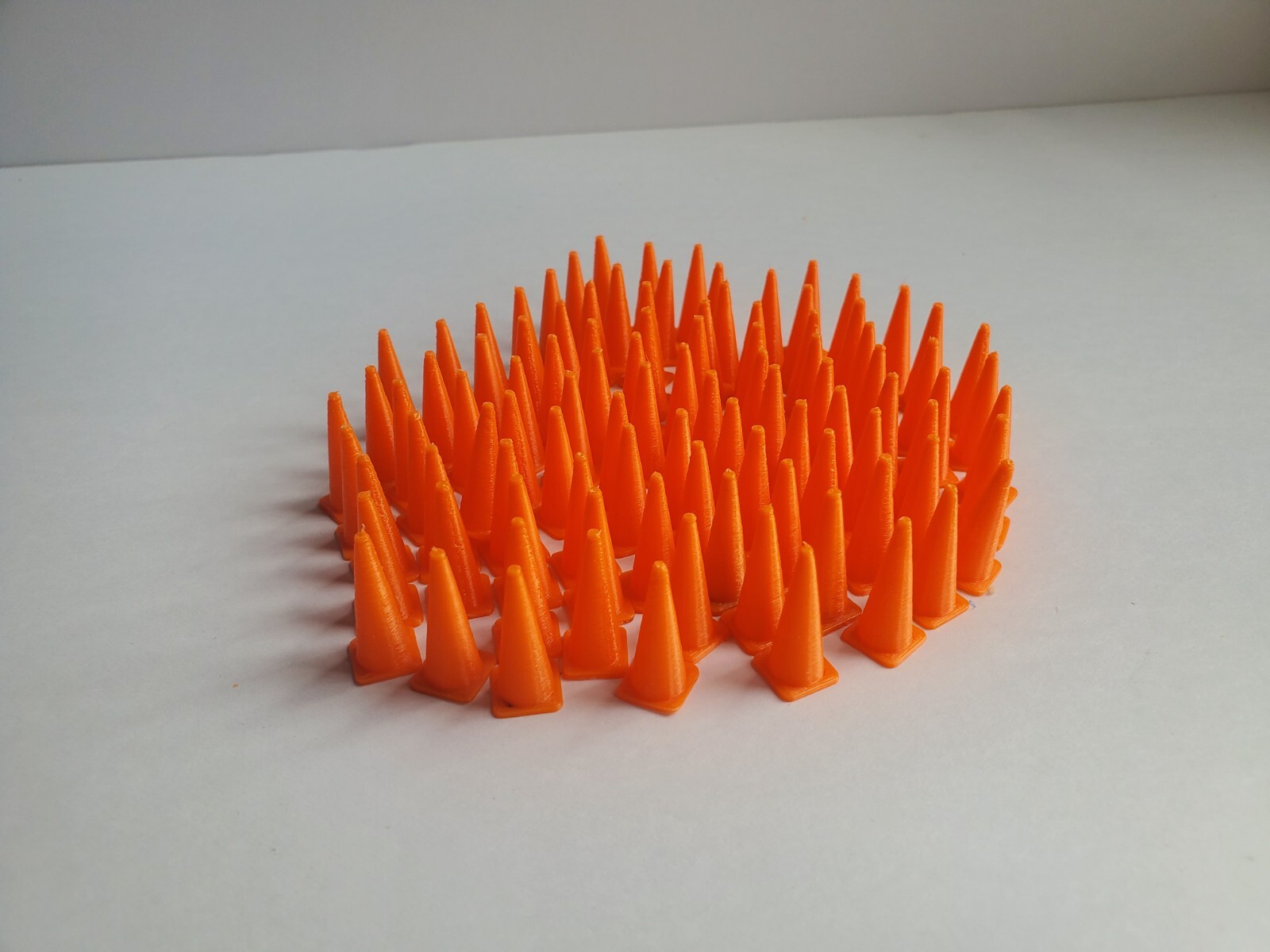 100 Traffic Cones 1/24 For RC Miniature Diecast Car Construction Road Pedestrian
