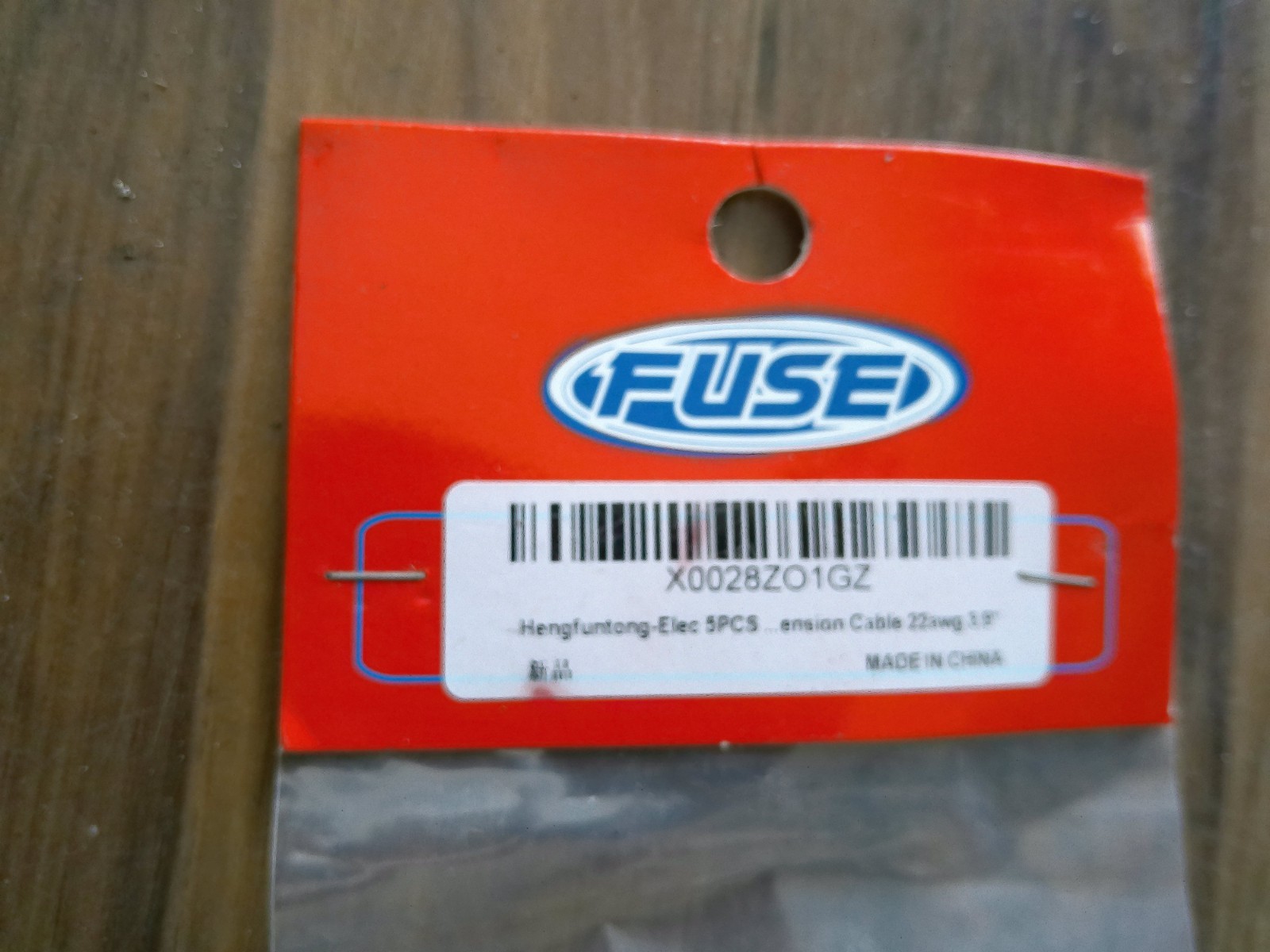 5 New “FUSE” 3.9″ Male to Female JR Plug RC Servo Extension Lead Wire Cables