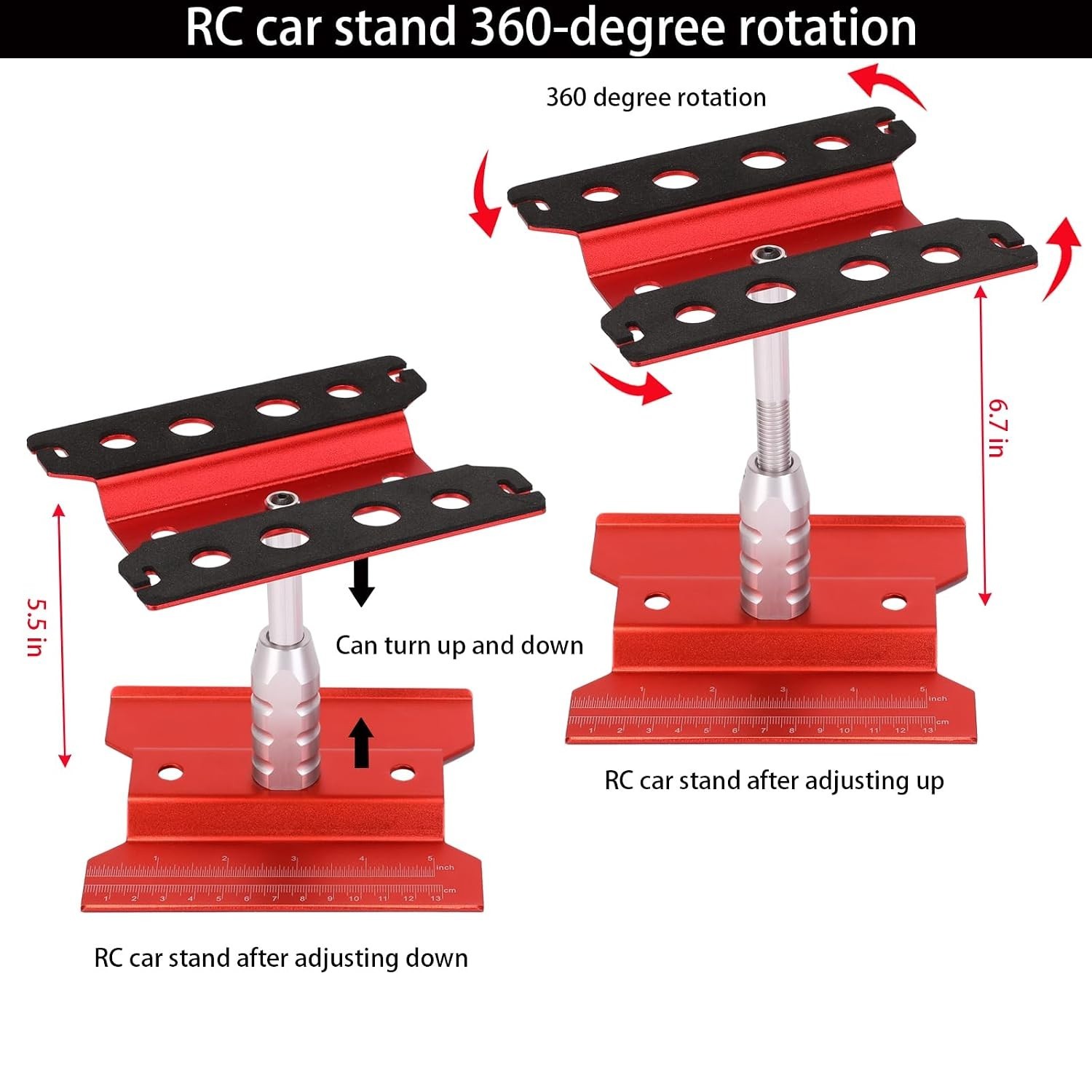 RC Car Repair Stand & 1100pc Screw Kit for 1/8-1/16 Scale