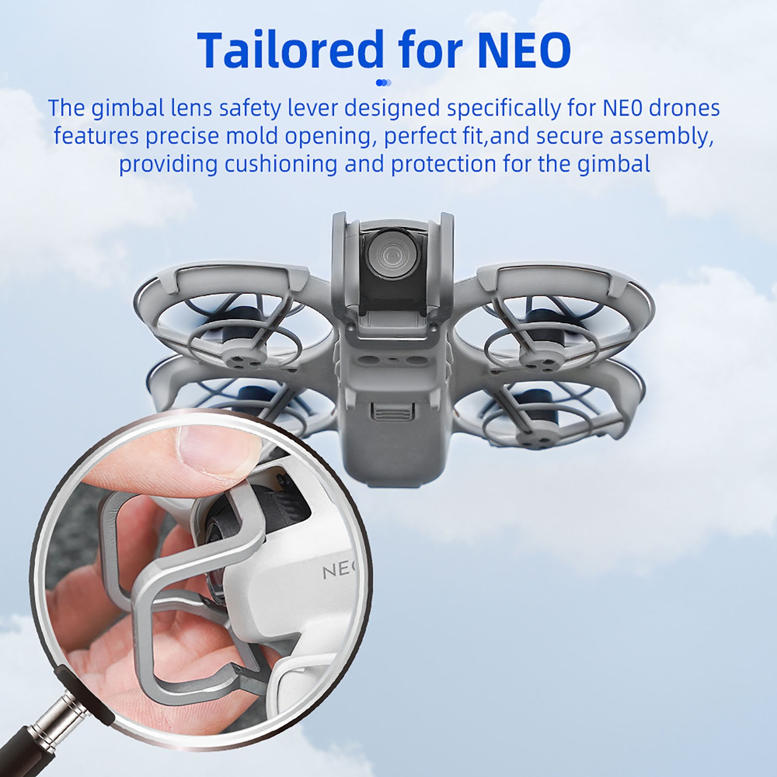 Gimbal Camera Lens Alloy Anti-collision Protector Bar Bumper For DJI NEO Drone
