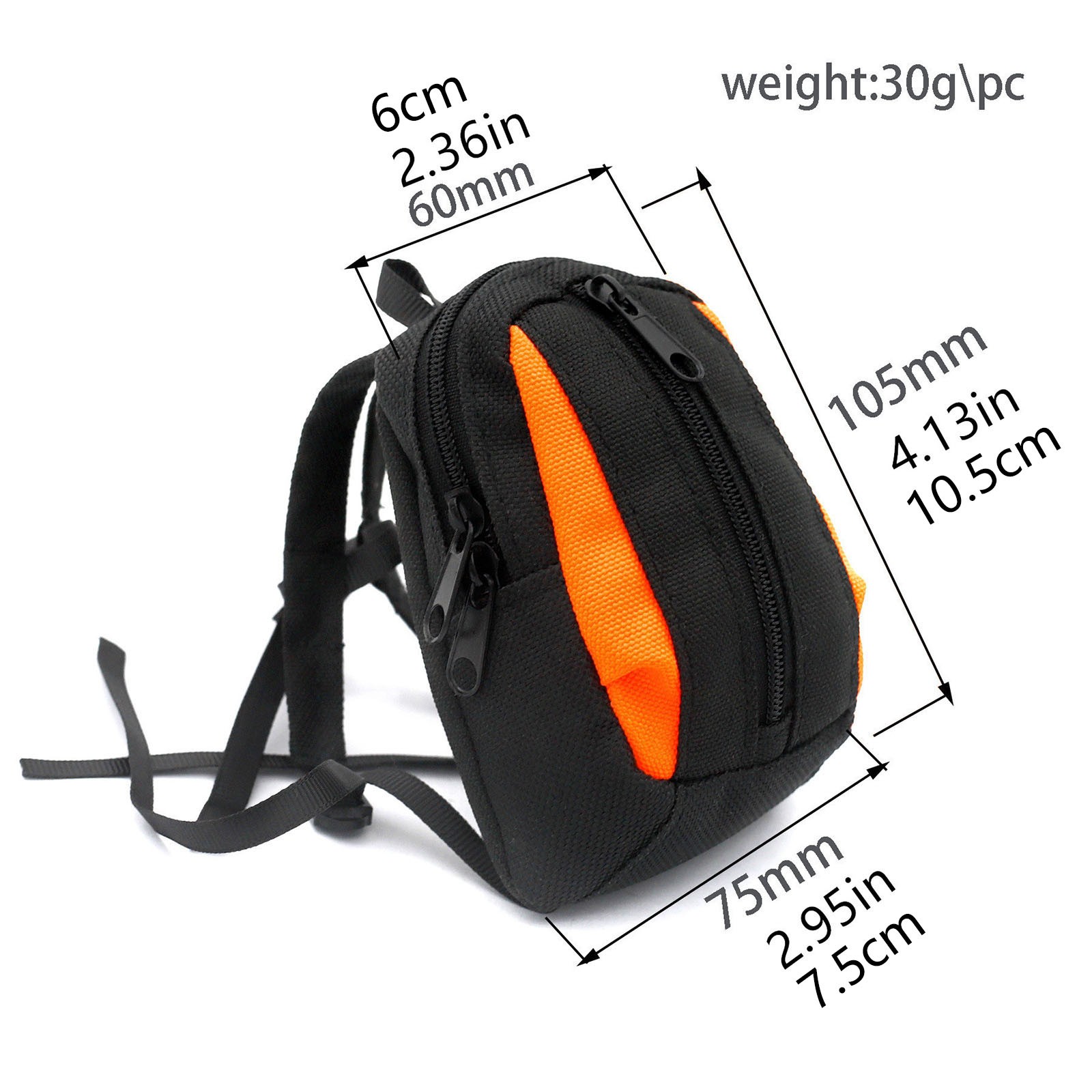 Simulation Mini Backpack Model For 1/4 LOSI PROMOTO-MX MOTORCYCLE LOS06002