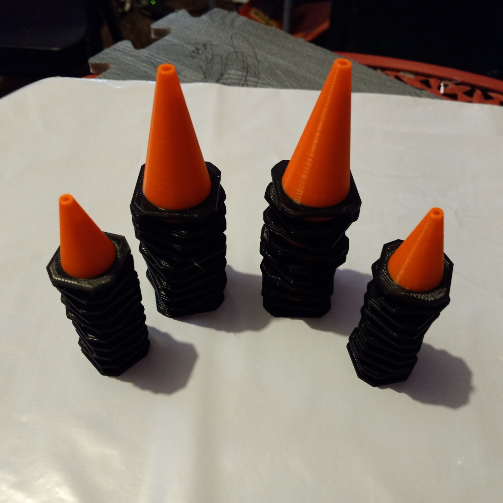 1/10 Scale Orange RC Traffic Cones Set of 40. 20 big, 20 small, Crawler, Course