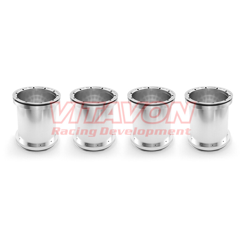 VITAVON CNC Aluminum Bead Lock Wheels 10mm Offset For Raminator Grave Digger 1/5