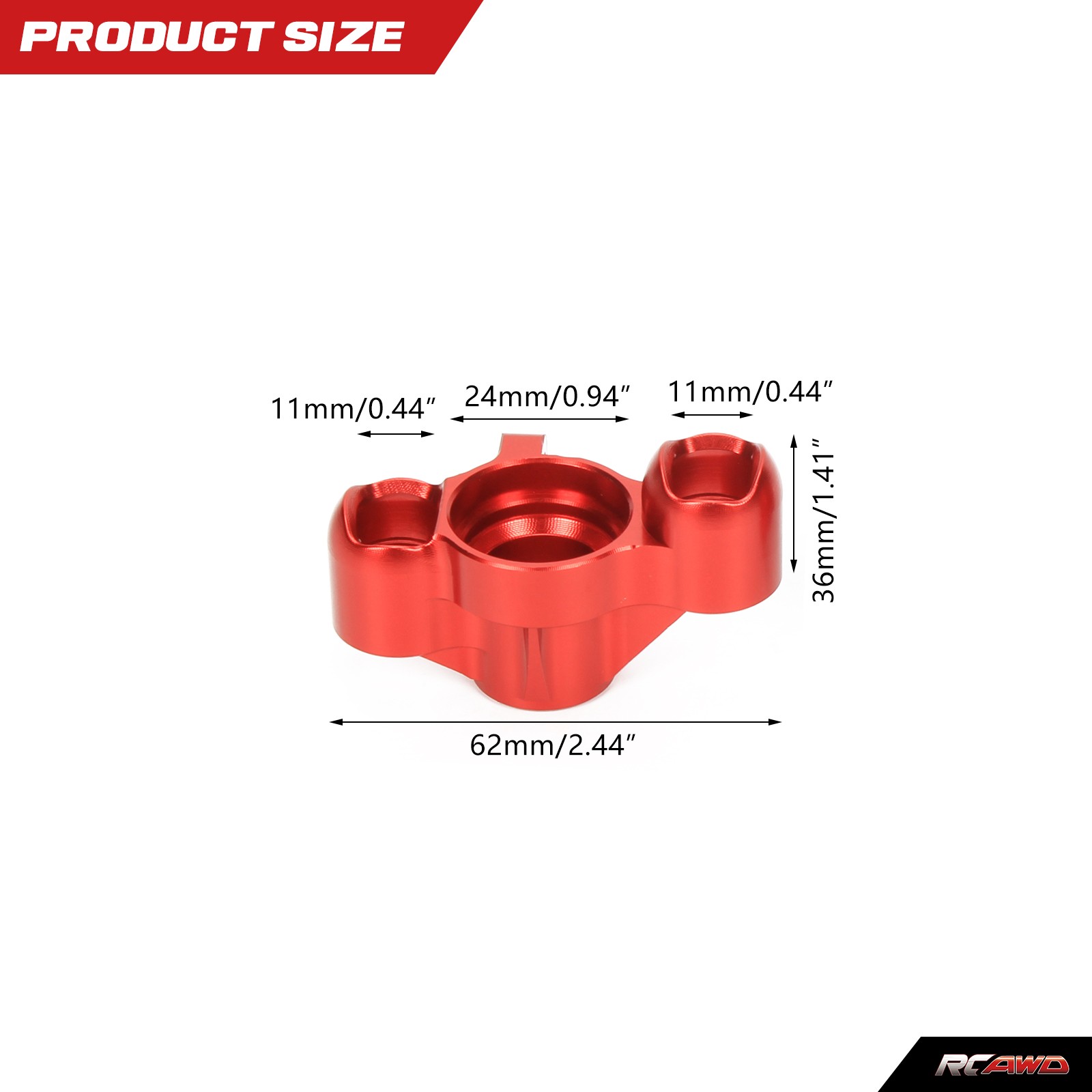 Steering Block Front w/Bigger Bearing for Arrma Kraton 6S BLX Notorious Upgrades