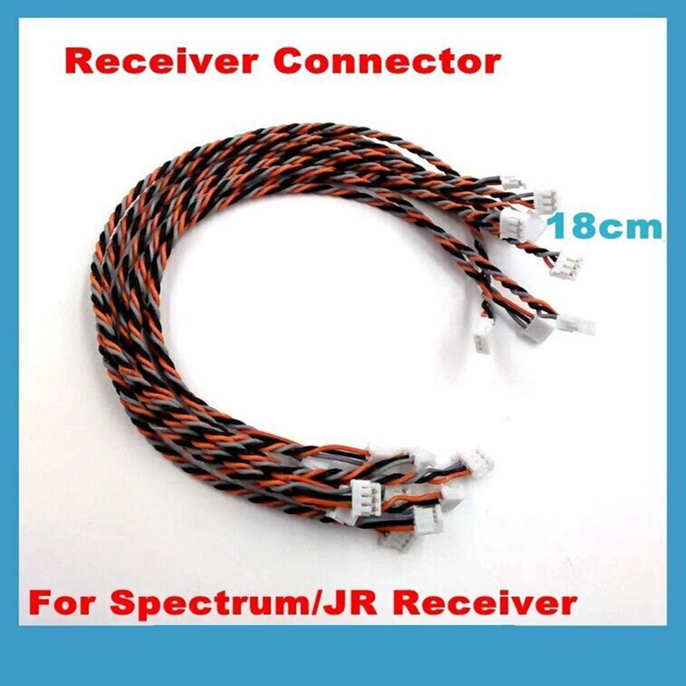 2Pack 18cm Satellite Receiver Extension Cable for Spektrum AR6210 AR8000 AR9020
