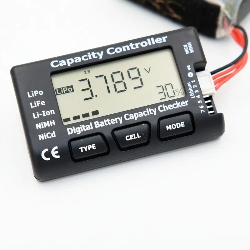 New Cellmeter-7 Digital Battery Capacity Checker RC LiPo LiFe Li-ion NiMH Nicd