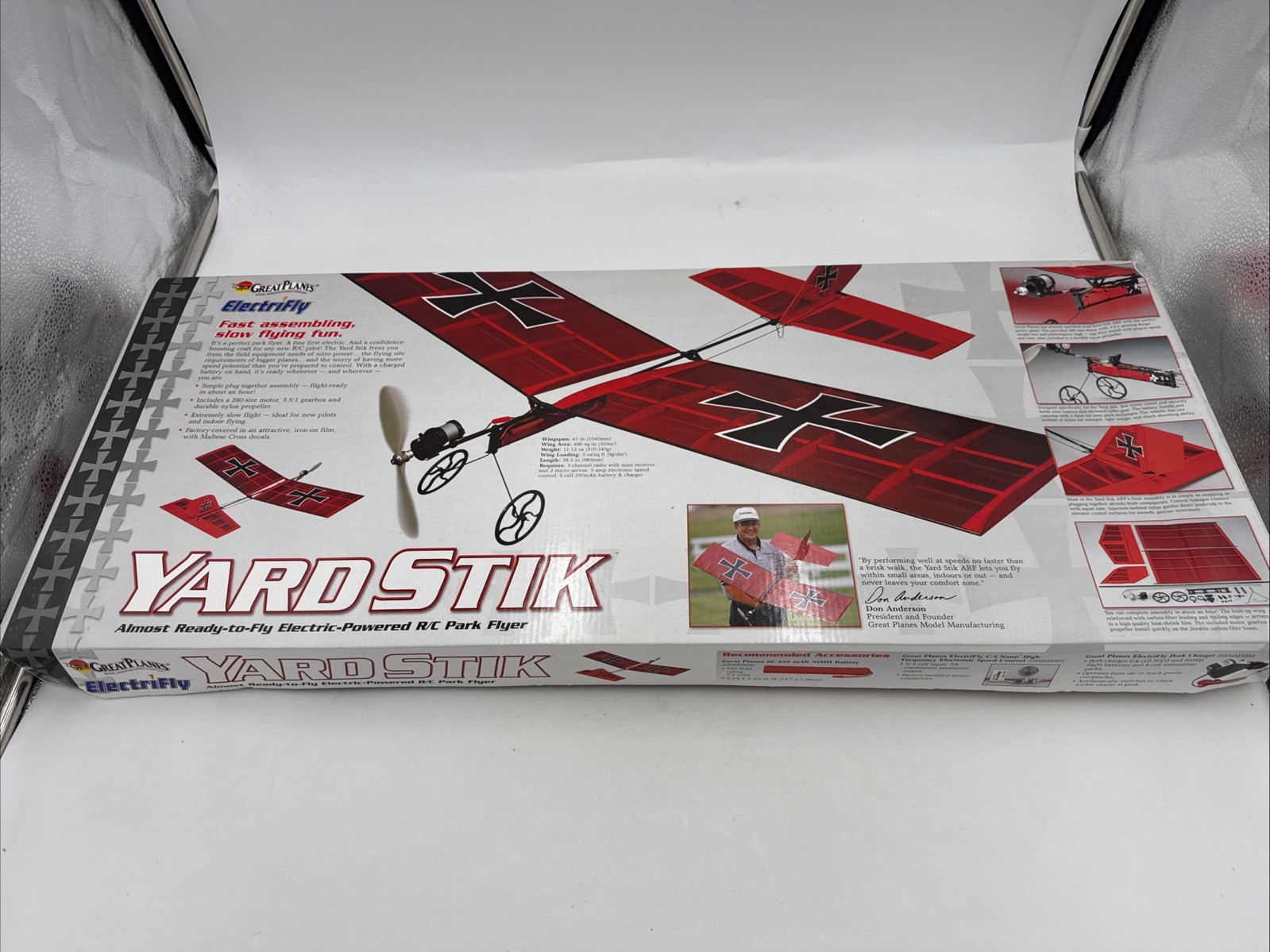 Great Planes Electrifly Yard Stik Electric Parkflyer R/C Airplane OPEN BOX