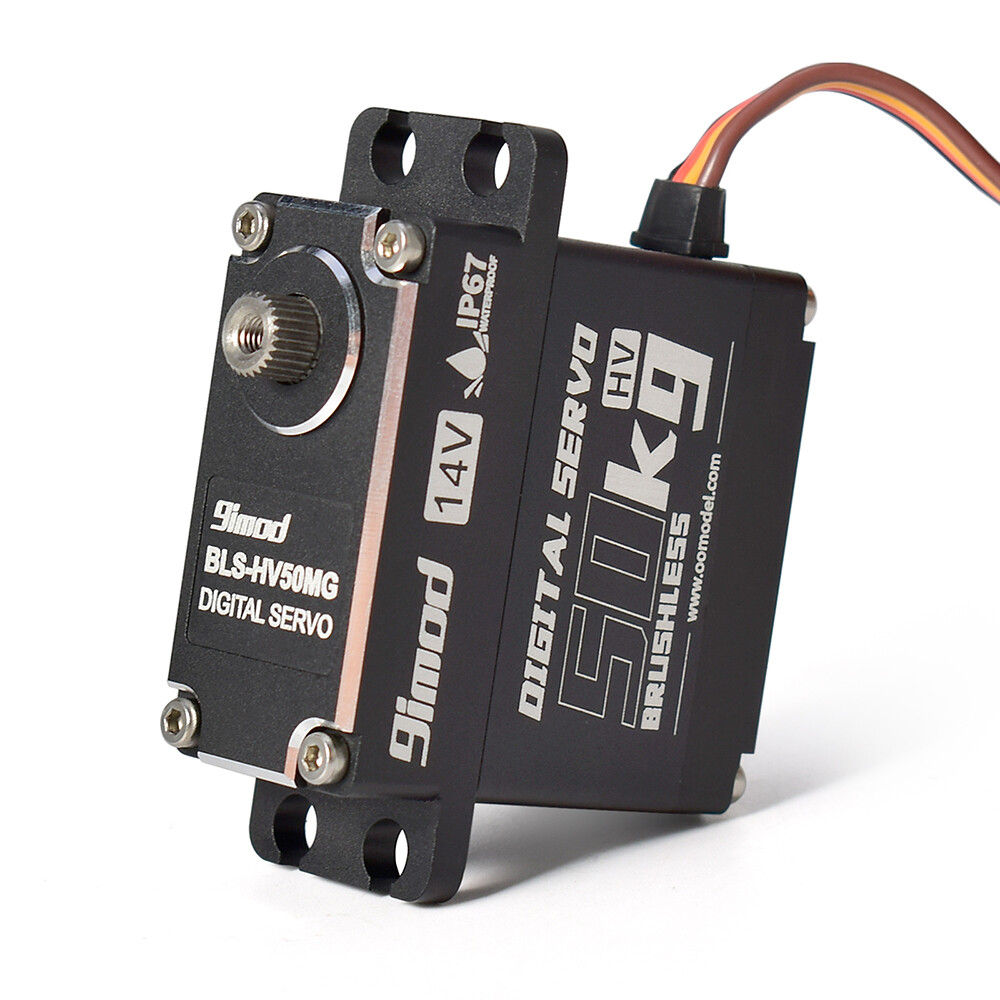 9imod 50KG BLS-HV50MG 14V HV Brushless Digital Servo for 1/5 RC Car Boat Robot