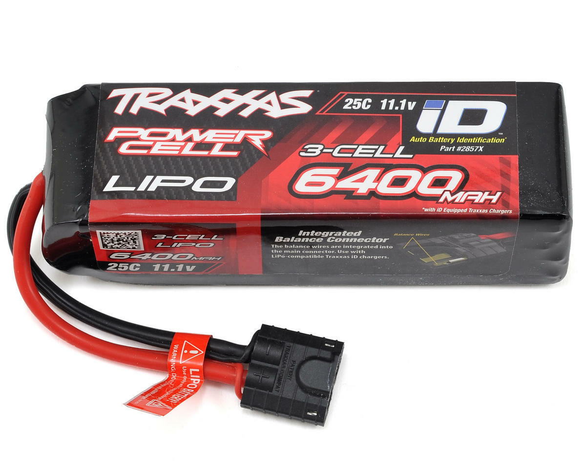 Traxxas 3S “Power Cell” 25C LiPo Battery w/iD Traxxas Connector (11.1V/6400mAh)