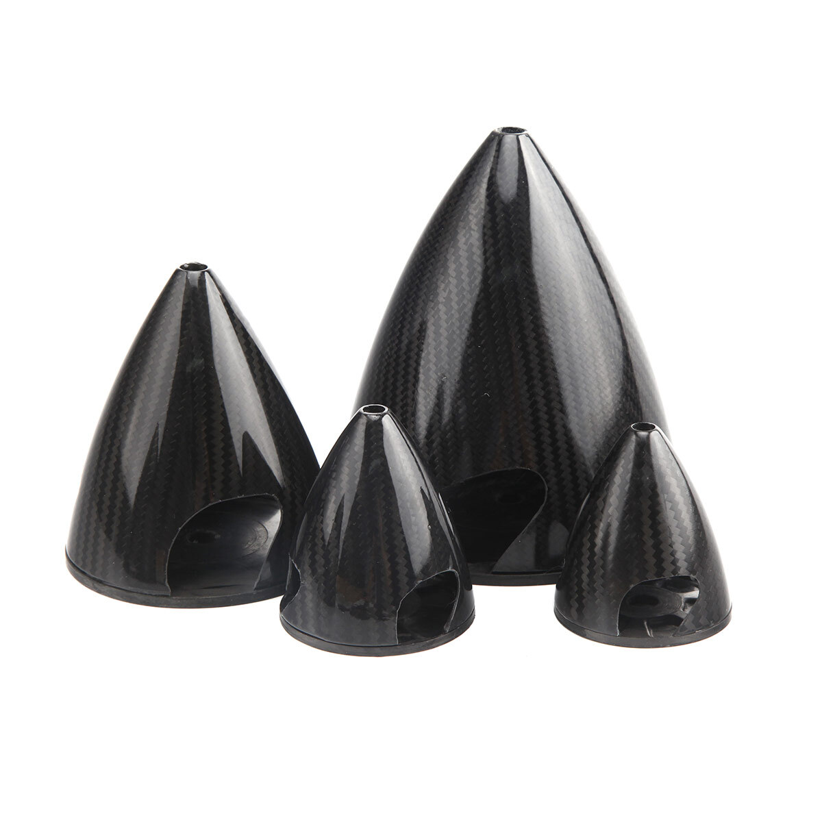 3.5″/89mm Carbon Fiber Cone Prop Spinner with 3 blade For Gas RC plane