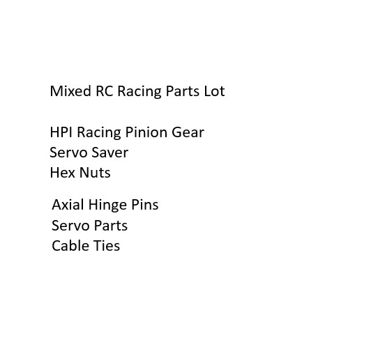 Mixed RC Racing Parts Lot HPI Axial Pinion Gears Great Planes Hex Nuts Servo