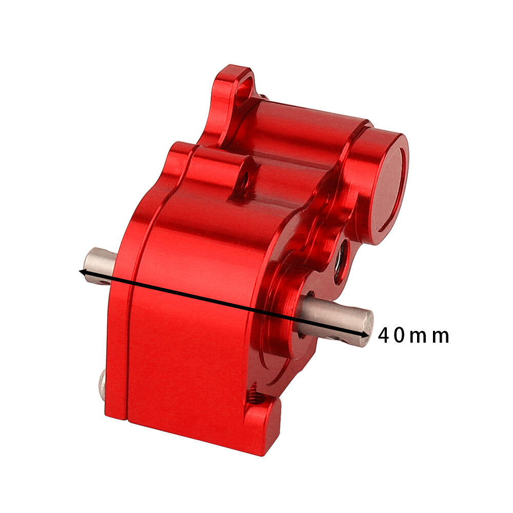 LCG Chassis Transmission Gearbox W/ Skid Plate For 1/10 SCX10 Rc Crawler Upgrade