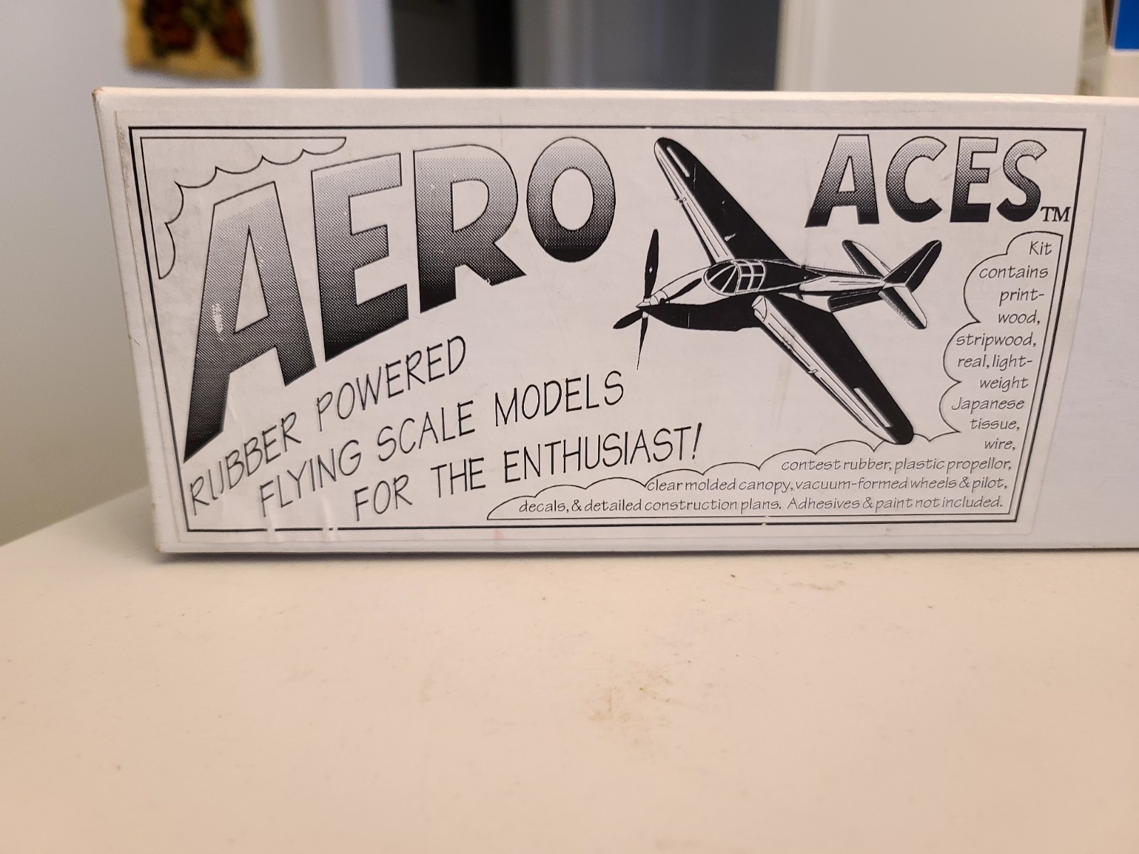 Cessna Cr-3 Racer 22-in Wingspan Balsa Wood Golden Age Racer. Rubber Band