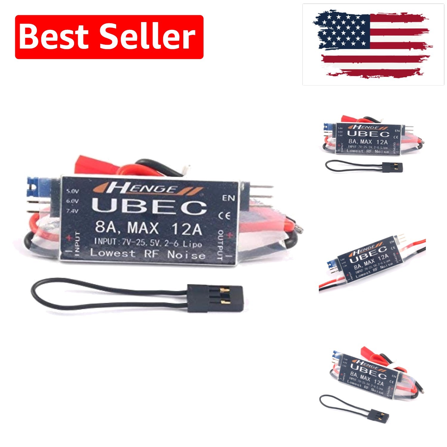 8A UBEC Output 5V / 6V 8A Max 12A Input 7V-25.5V 2-6S Lipo / 6-16 Cell NI-Mh …