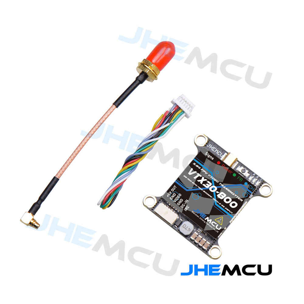 JHEMCU VTX30-800 5.8G 40CH 25-800mW Adjustable VTX 2-6S 30X30mm for RC Drone