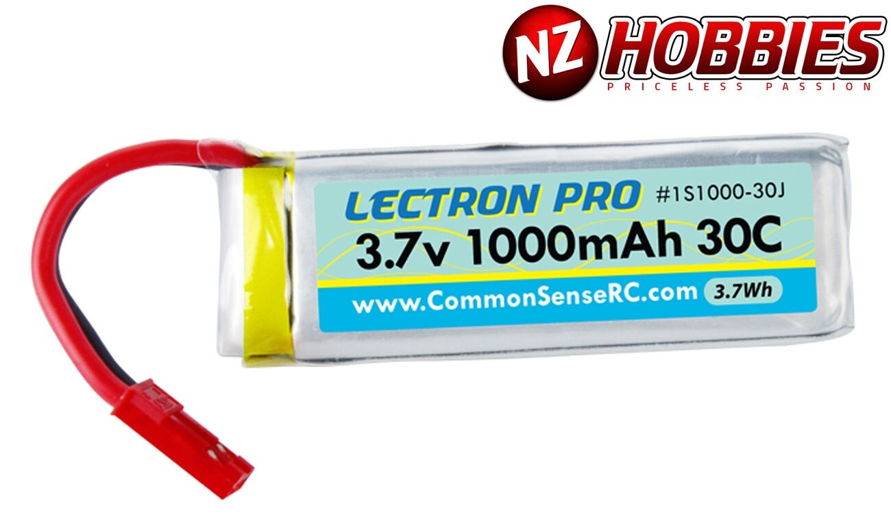 Lectron 1S 3.7V 1000mAh LiPo Battery Dromida Ominus / Vista Quad # 1S1000-30J