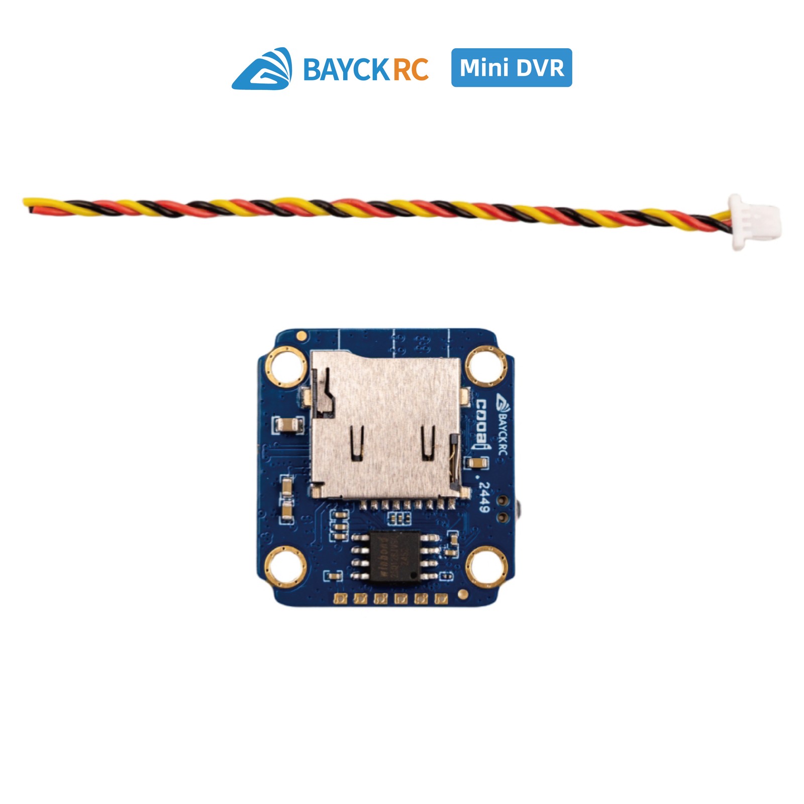 BAYCK COOEYE Mini DVR Module 5V-30V 512G Micro SD PAL/NTSC/AHD 720P for RC