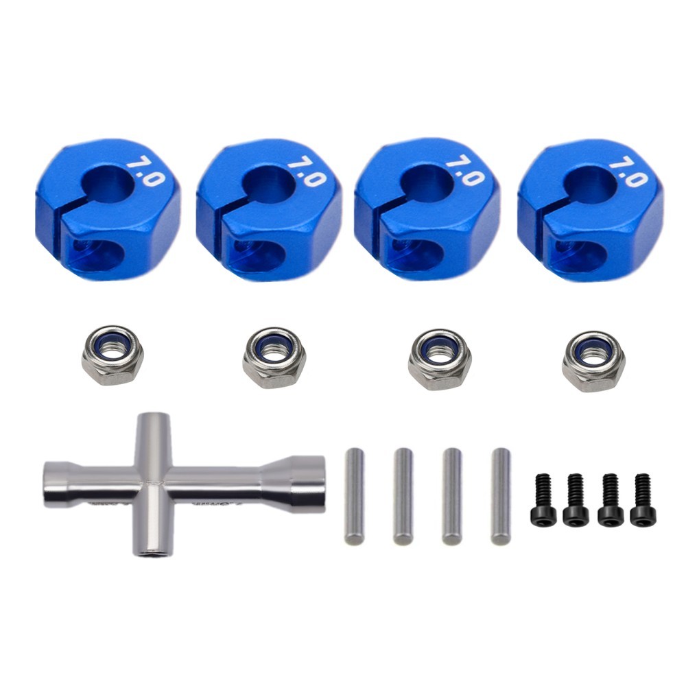 Wheel Hex Adapter for Traxxas 1/10 Slash 4×4 VXL 2WD Rustler HQ727 REMO RC Car