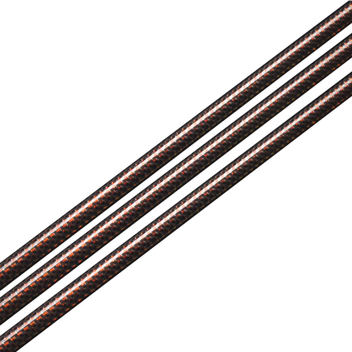 2X 500mm Long Golden Silk Colorful Carbon Fiber Tube OD 6-30MM Pipe For RC Plane