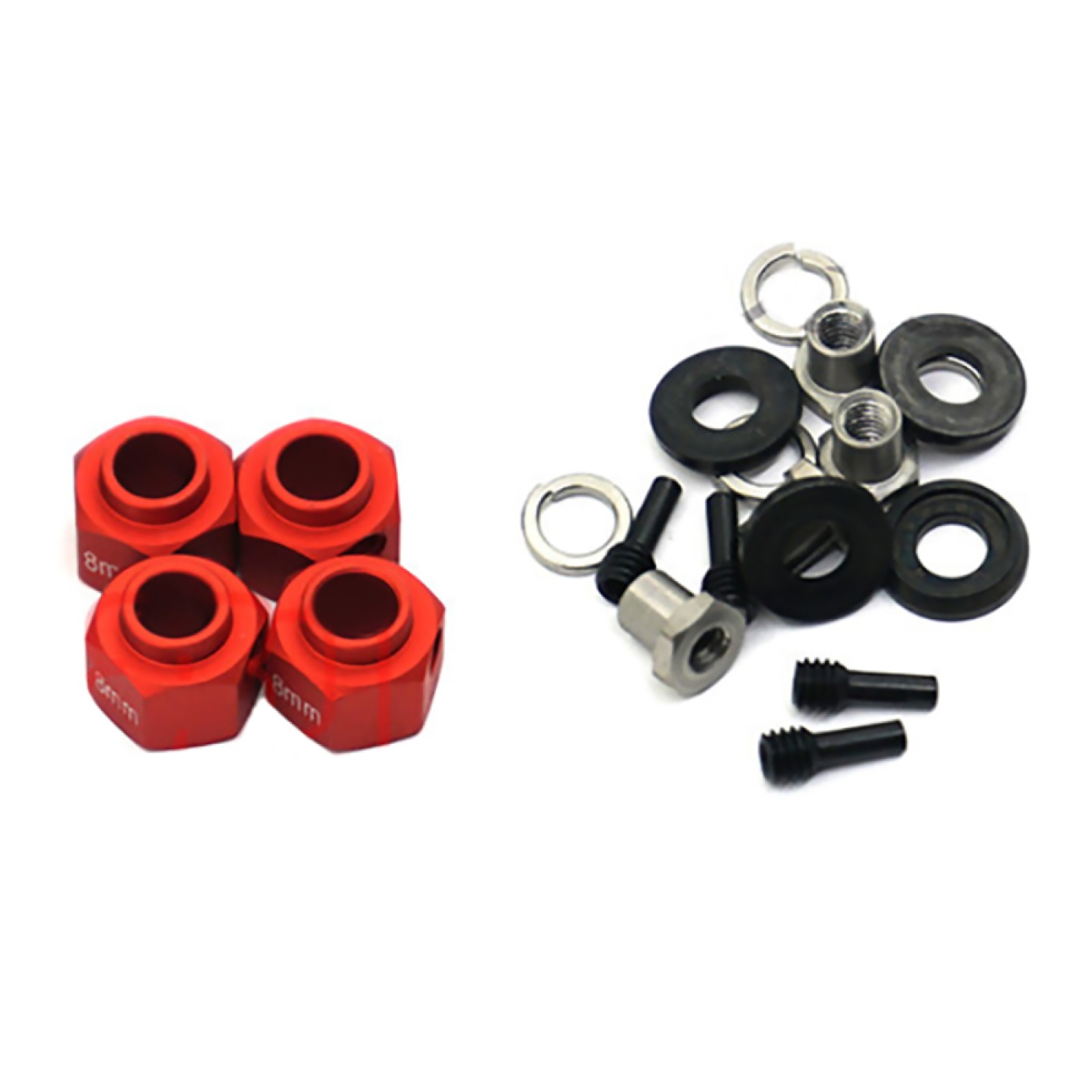 8mm 4X Hex Wheel Hubs Widen Adapter Kit For Traxxas TRX-4 Crawler 1/10 RC Car