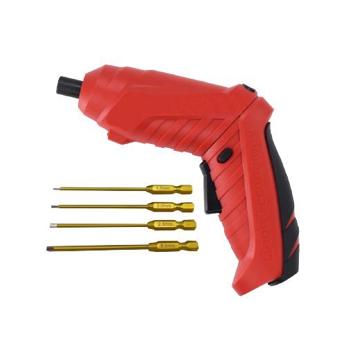 SpeedTek RC Electric Mini Screwdriver w/ Metric Hex Driver Set (1.5/2.0/2.5/3.0)