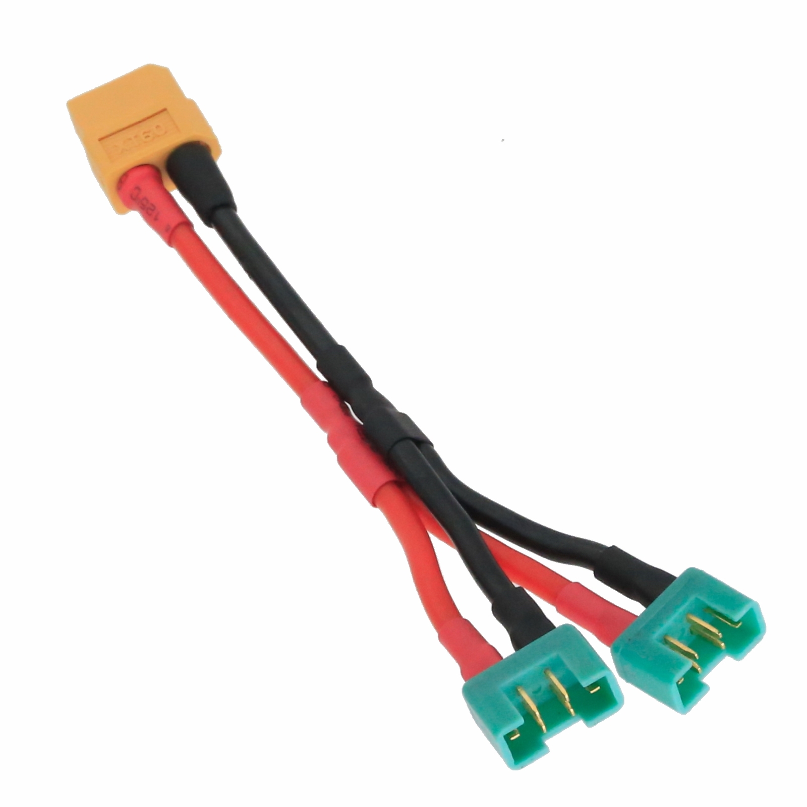 XT60 1 Female to 2 Male MPX Series Parallel Harness Wire RC LiPo Battery Adapter