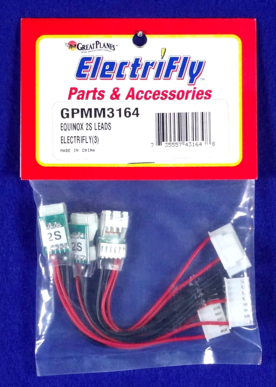 GREAT PLANES EQUINOX 2S LEADS ( PACKAGE OF 3 )( PART # GPMM3164 )