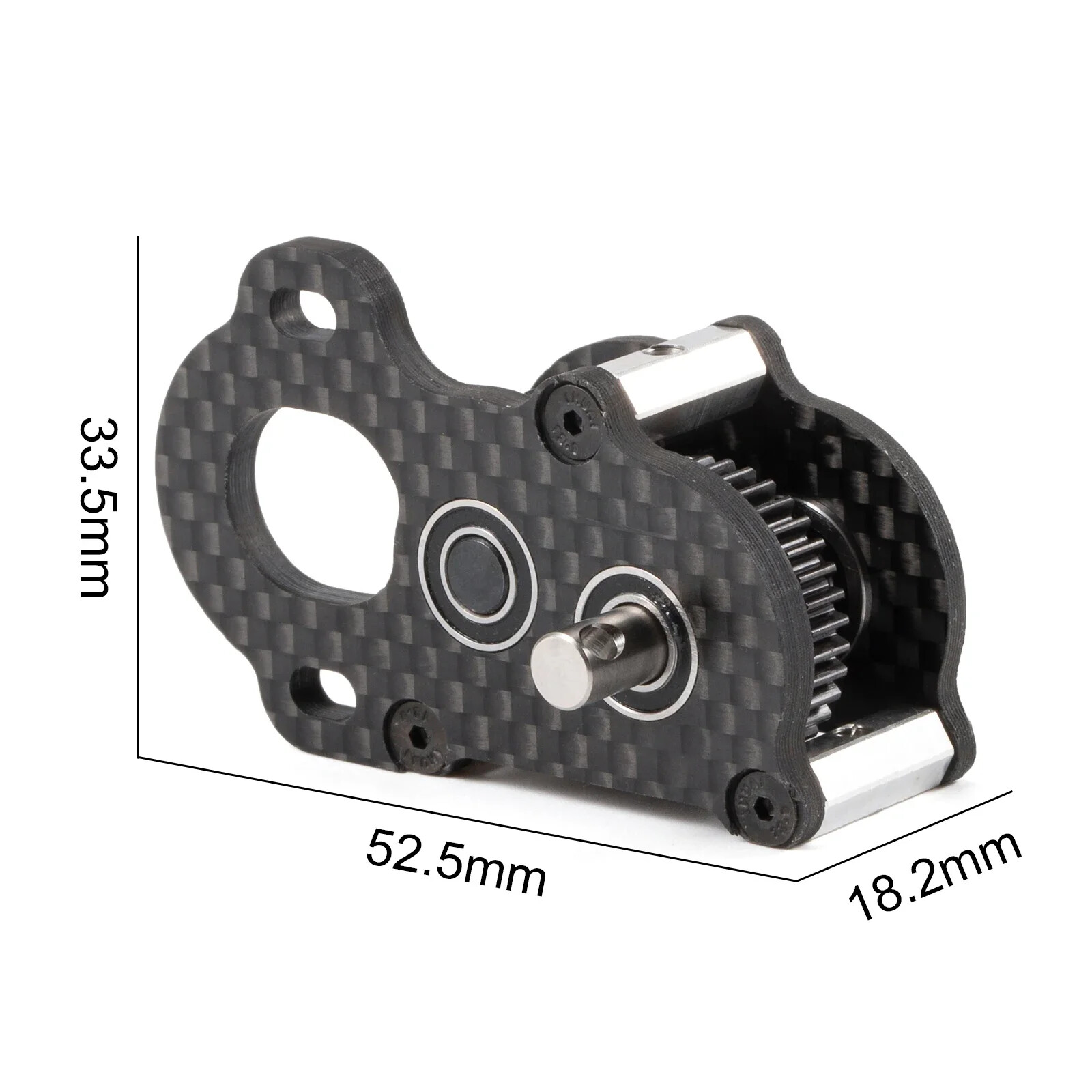 Ultra Light Portal Transmission Carbon Gearbox for 1/10 LCG Chassis Comp Rigs