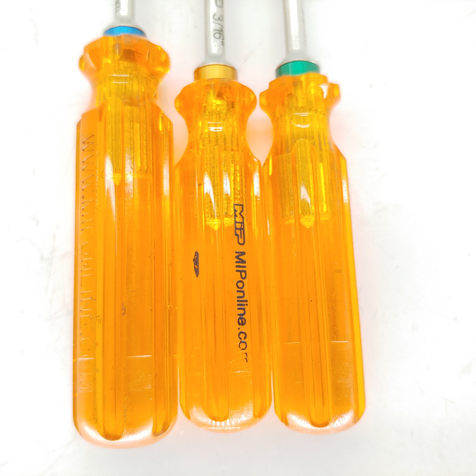 MIP Nut Driver Wrench Set of 3 Gen 2 Metric 5.5mm 7.0mm 9603 + 3/16″ Standard